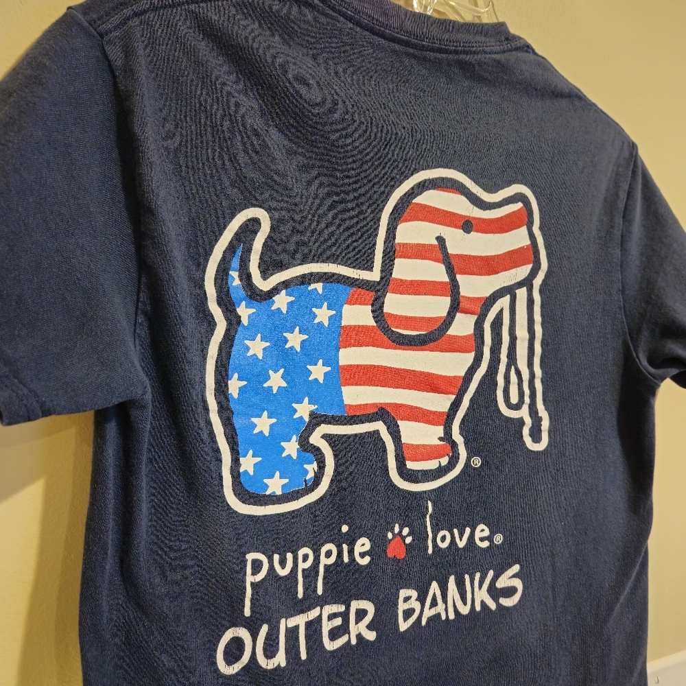 Puppie Love Outer Banks Dog T-Shirt -  Adult Small / Kids Large